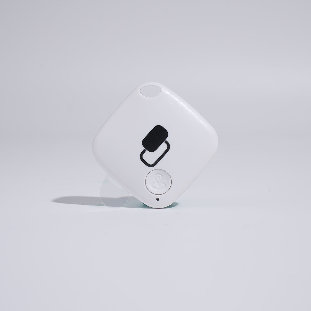 Bluetooth Pet Tracker Tag - White Square Tracker