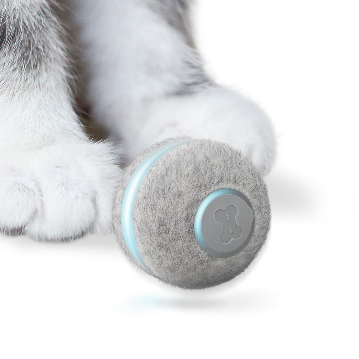 Cheerble Ball Smart Interactive Cat Toy 1 7 Inch Gray