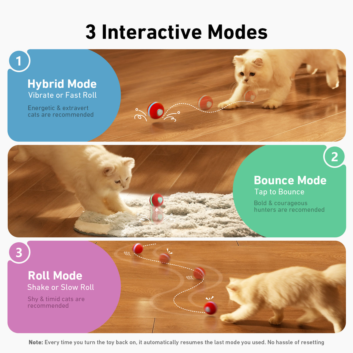 Wicked Ball M3 | Cheerble - Advanced Interactive Toy for Cats